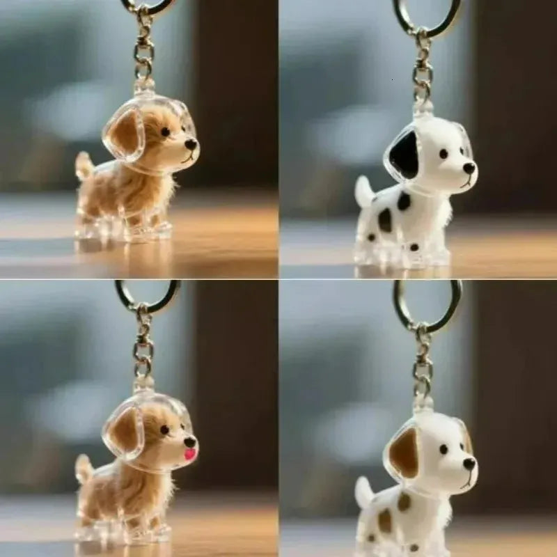 Patimora Sonsuz Bağ Köpek Figürlü Anı Anahtarlığı