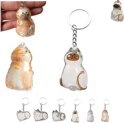 Patimora Sonsuz Bağ Kedi Figürlü Anı Anahtarlığı