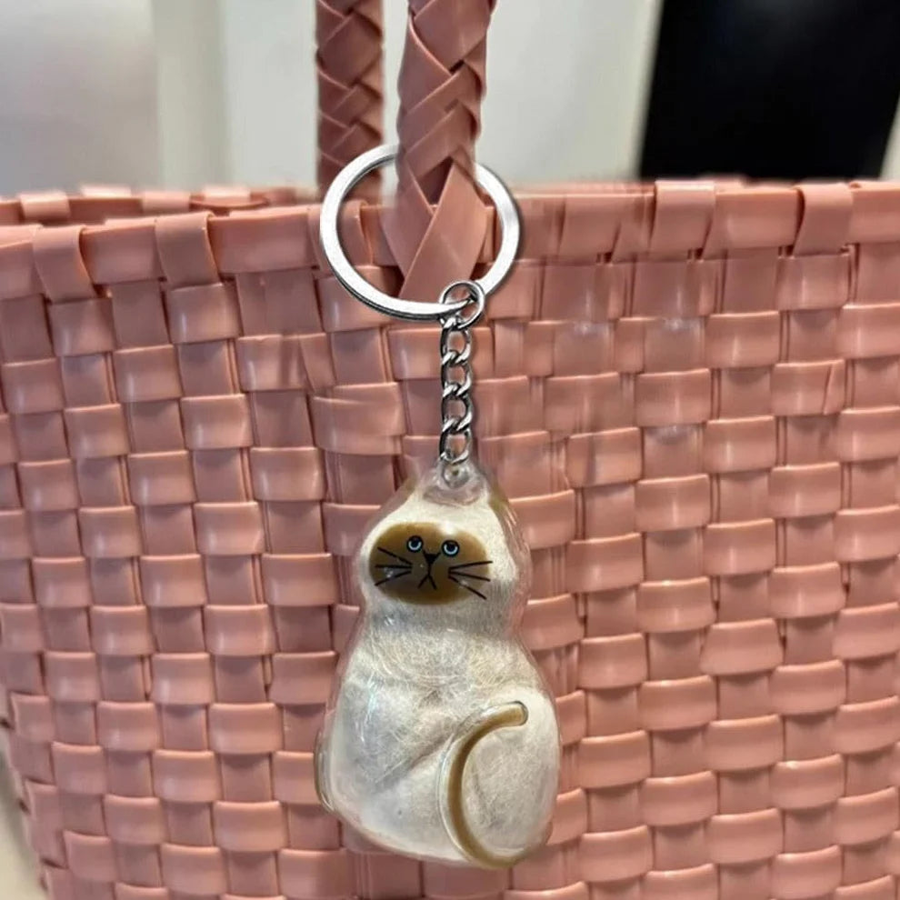 Patimora Sonsuz Bağ Kedi Figürlü Anı Anahtarlığı