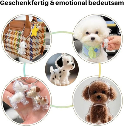 Patimora Sonsuz Bağ Köpek Figürlü Anı Anahtarlığı