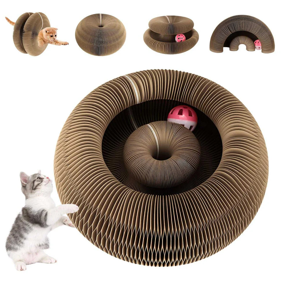 Patimora Sihirli Akordeon Kedi Tırmalama ve Oyun Yatağı