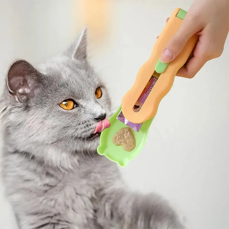 PatiSpoon Güvenli Kedi & Köpek Sıvı Ödül Maması Kaşığı