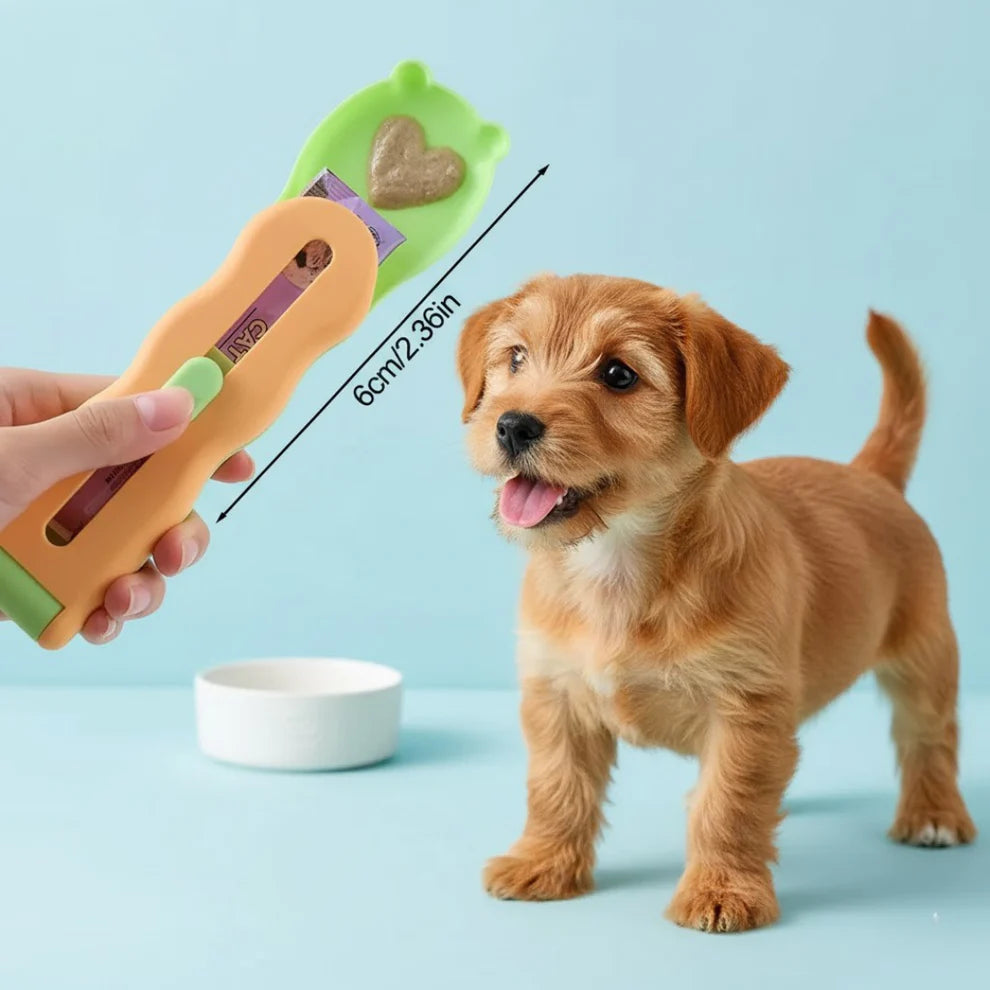 PatiSpoon Güvenli Kedi & Köpek Sıvı Ödül Maması Kaşığı