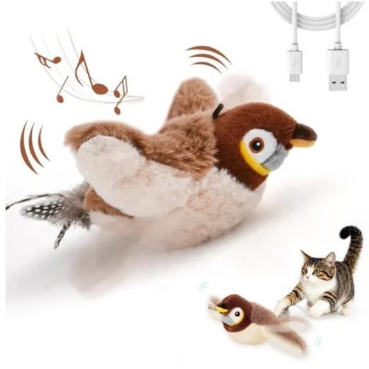 PatiBird - Çırpınan ve Sesli Akıllı Kedi Oyuncağı