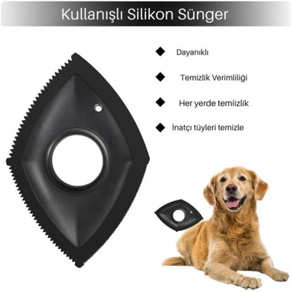 Patipür Yıkanabilir Silikon Evcil Hayvan Tüy Toplayıcı