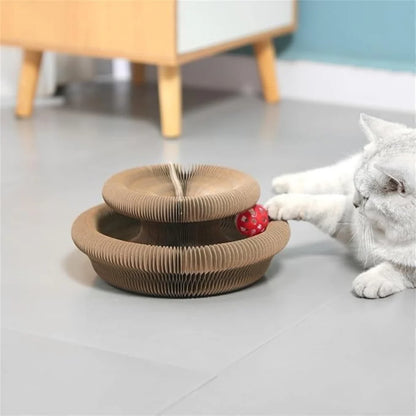 Patimora Sihirli Akordeon Kedi Tırmalama ve Oyun Yatağı