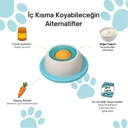 PatiRelax Kedi ve Köpekler İçin Stres Giderici Yalama Kasesi